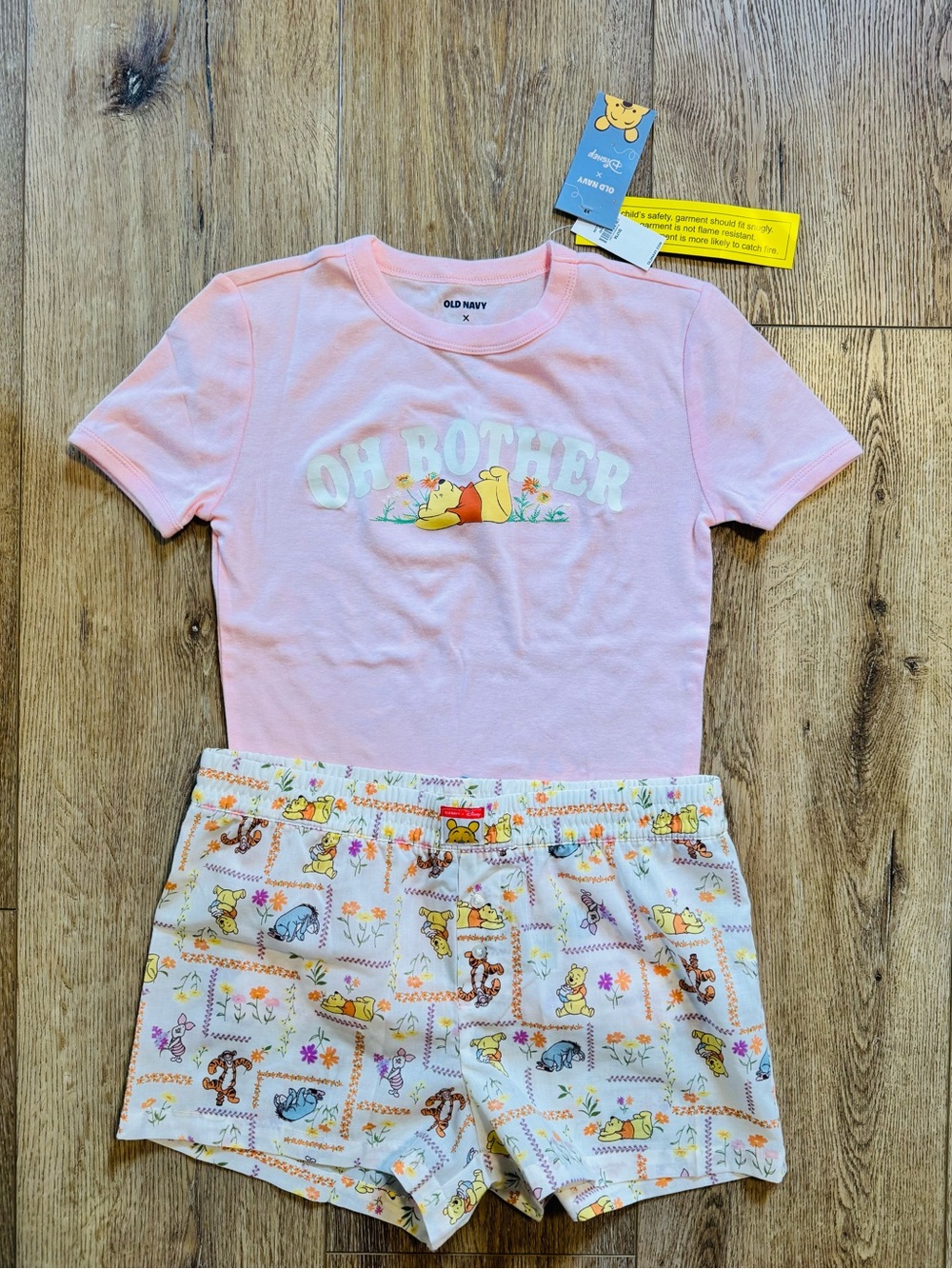 New With Tags Disney Winnie the Pooh Pajama Set by Old Navy - Girls XL
